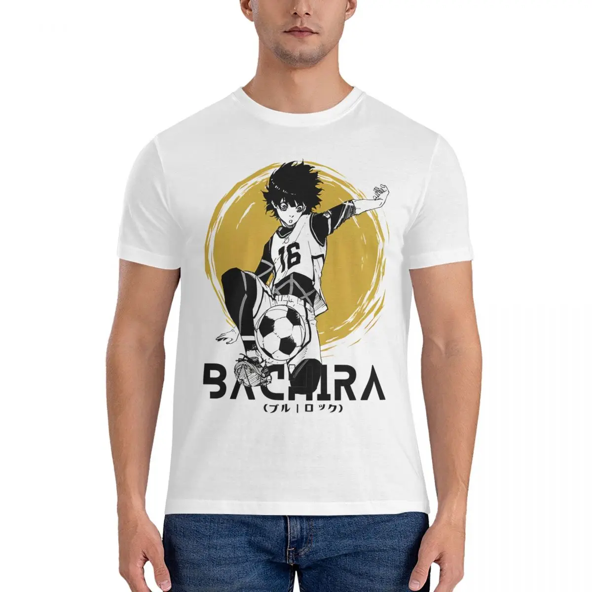 Blue Lock Bachira Meguru T Shirt Men Women 100% Cotton Funny T-Shirt Round Collar Tees Short Sleeve Tops Plus Size