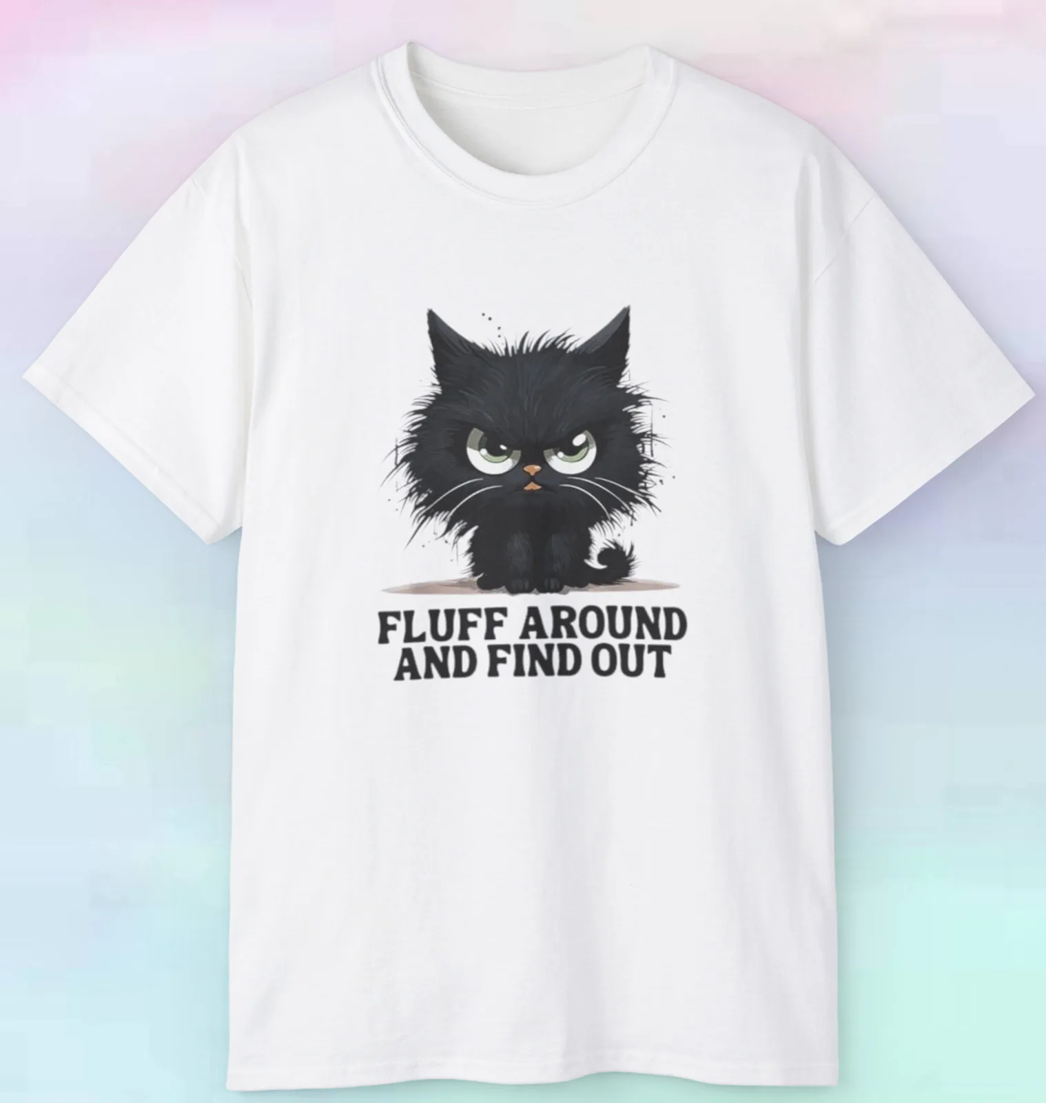 

Мужская Женская рубашка с пушистыми краями | Забавные коты животные Домашние животные | Искусственная кожа