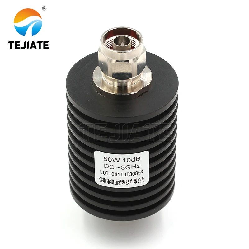 1PCS N-type attenuator N-JK 50W attenuator DC-3GHz 5DB-50DB RF coaxial connector