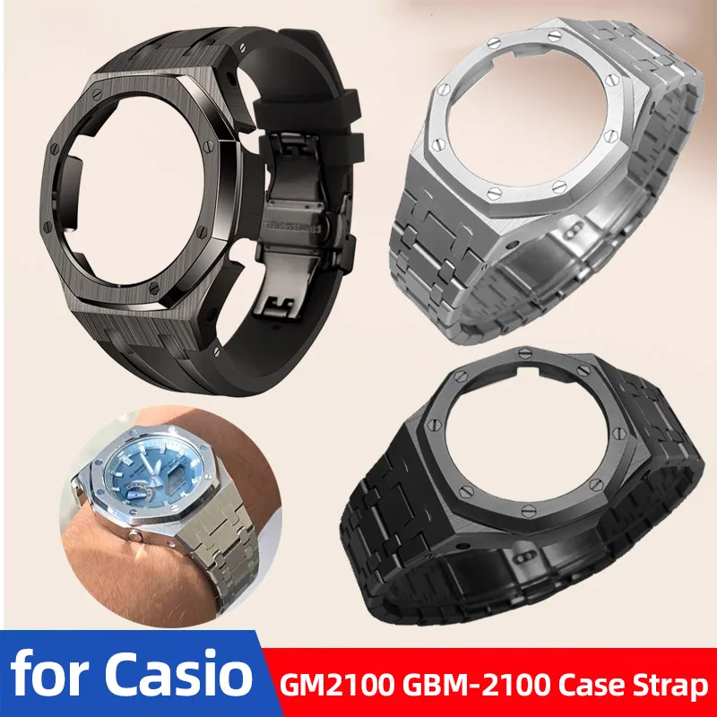gm-2100-gbm2100-boitier-en-acier-inoxydable-lunette-bracelet-en-metal-pour-casio-g-shock-gm2100-gbm-2100-mod-kit-remplacement-mod-refit-kit