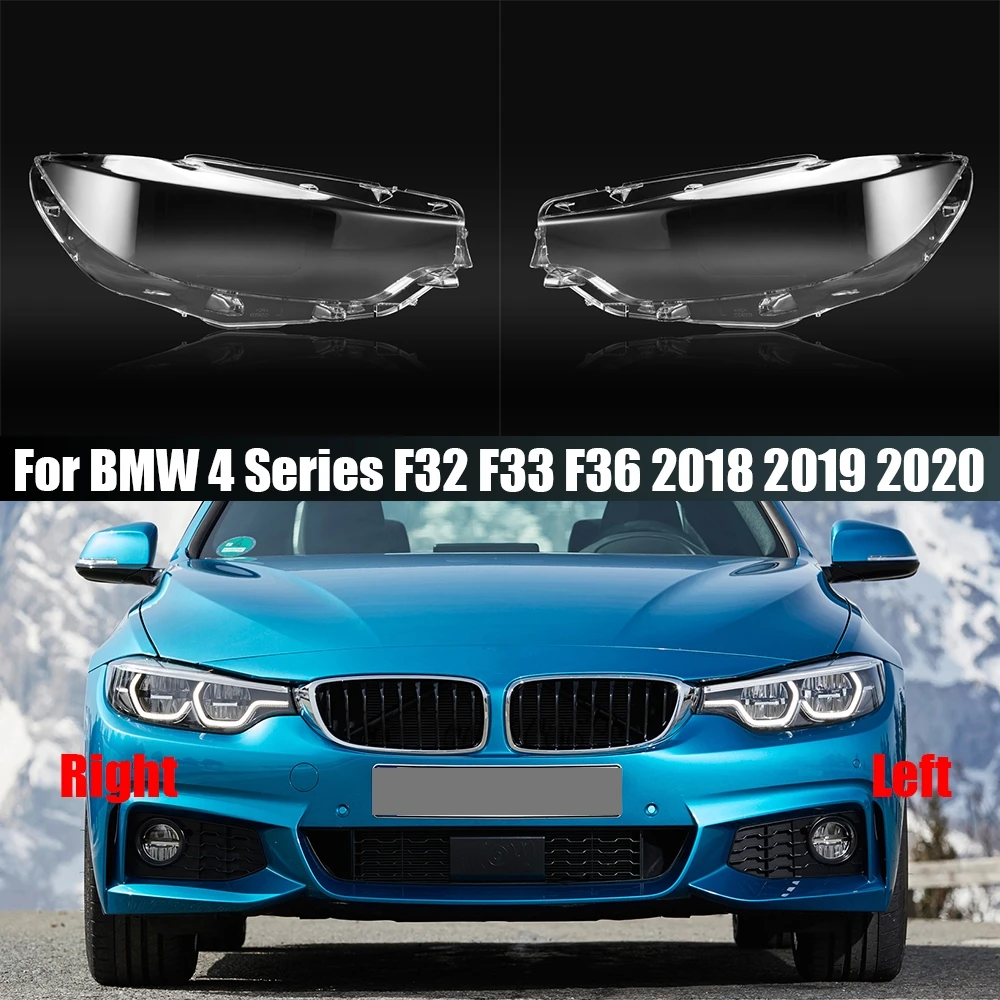 

Front Headlamp Transparent Lampshade Lamp Shell Headlight Cover Plexiglass For BMW 4 Series F32 F33 F36 2018 2019 2020