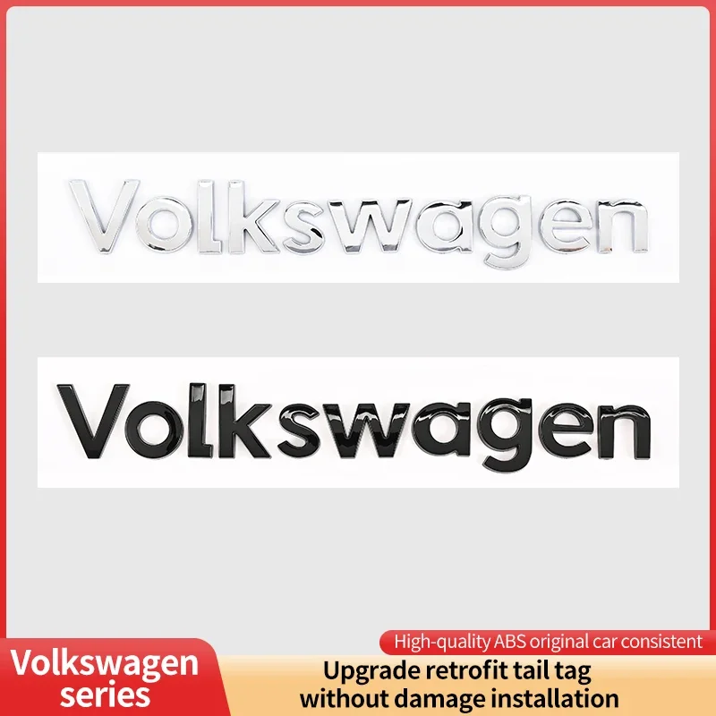 

ABS Car letter Sticker For VW Volkswagen TIGUAN TOUAREG SAGITAR Logo 2016-2024 Decorative Rear Trunk Emblem Badge Sticker