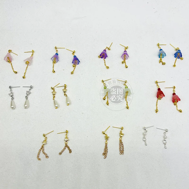 Original Design Star Butterfly Jewellery Earrings Ancient Style Bellflower Earrings For 1/6 Babi FR Doll Jewellery Accessories