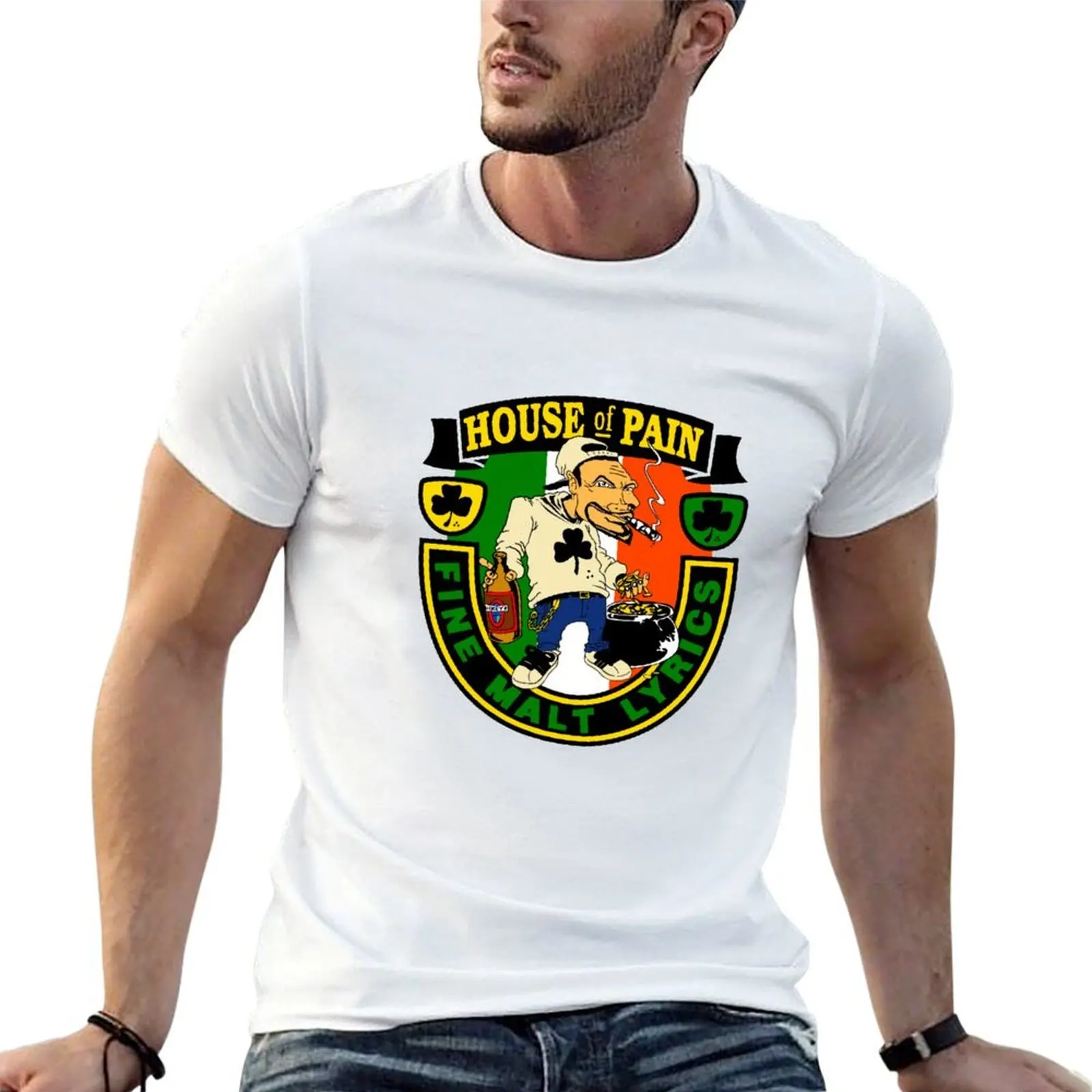 House of Pain - Fine Malt Lyrics T-Shirt vintage anime shirt oversized t shirt fitted t shirts for men