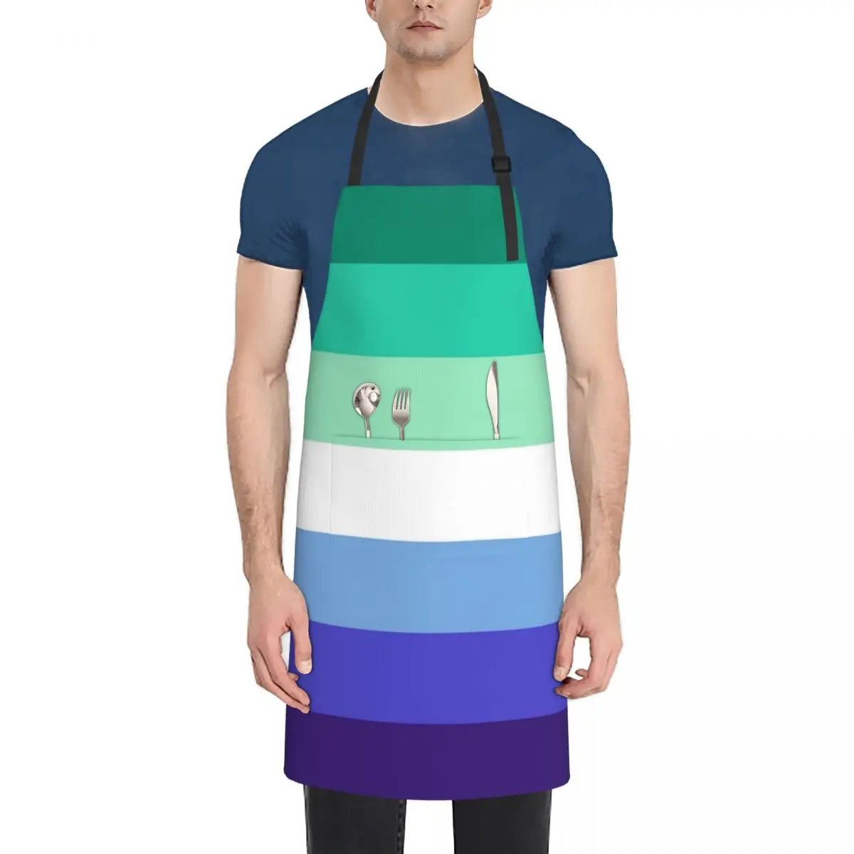 

Gay / MLM Flag Apron Art For Nail Stylist Apron