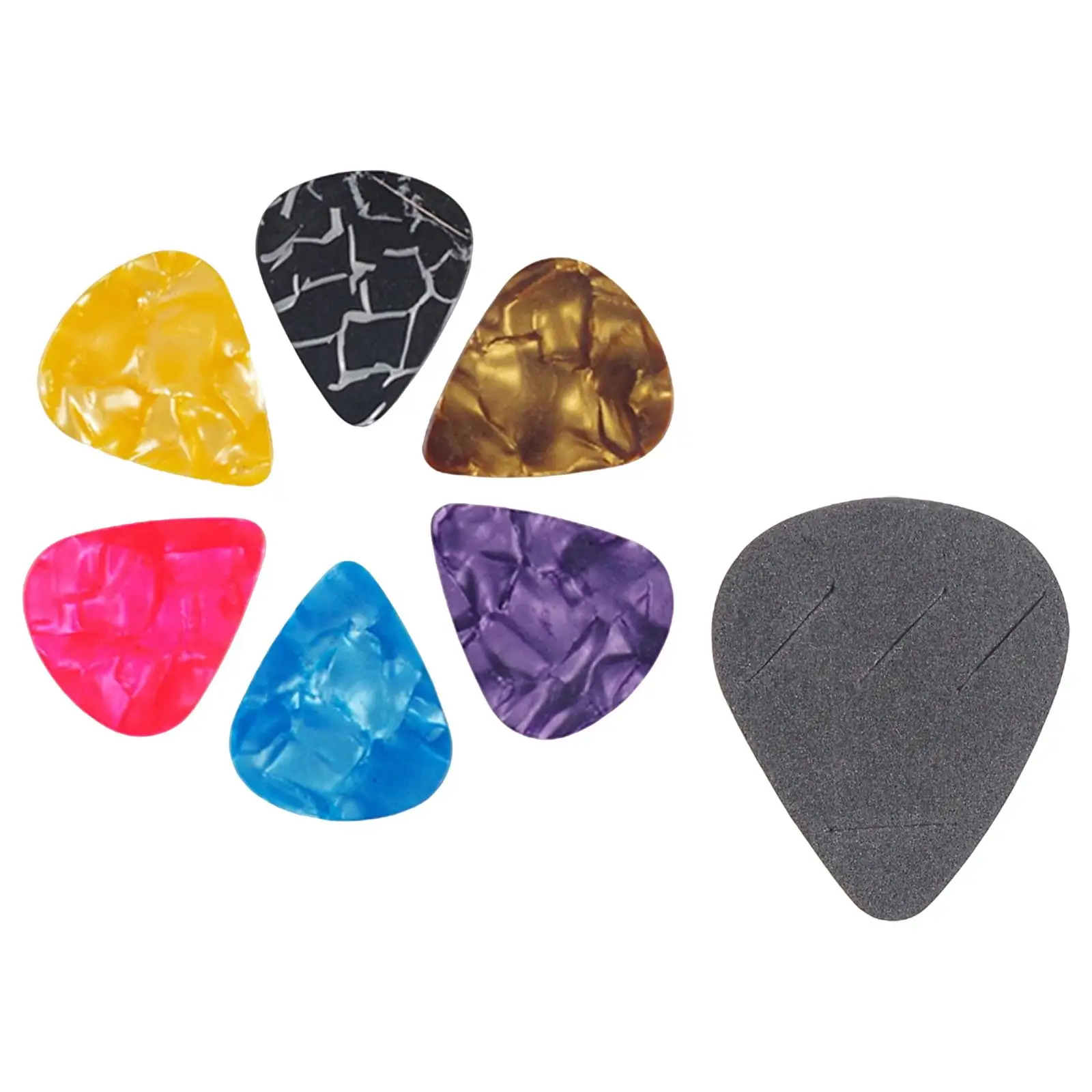 2x Guitar Pick Non, Guitar Picks Accessories Comfortable Guitar Accessories Guitar Pick Holder, for Bass Electric Guitar