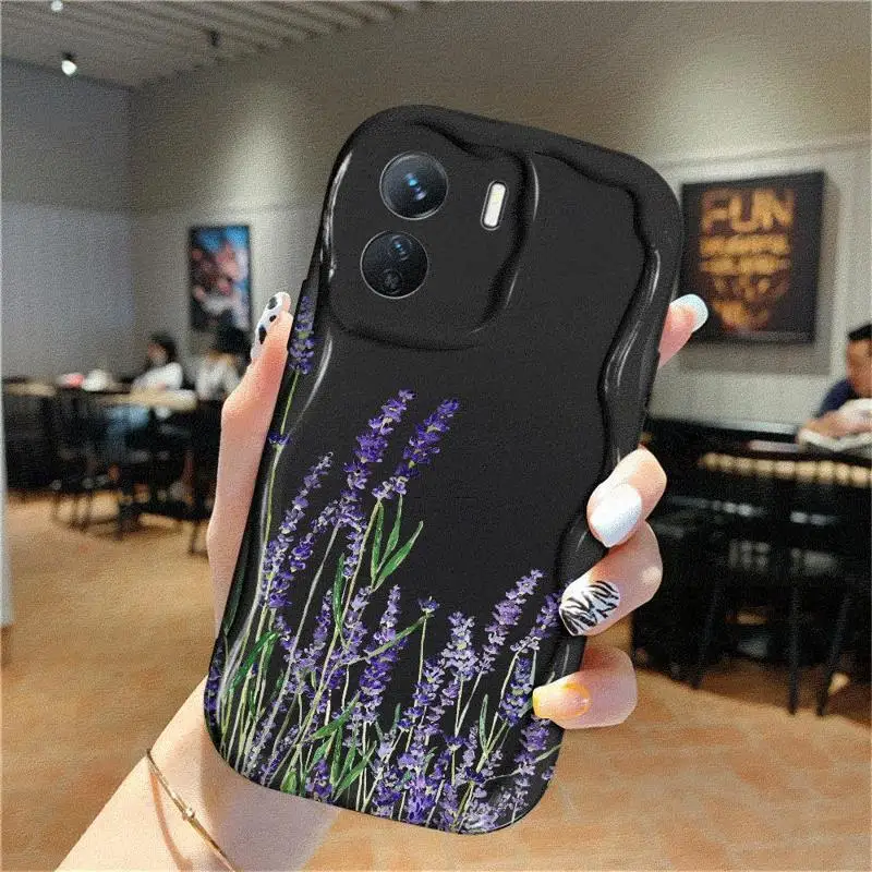 Lavender Flowers For Xiaomi Mi 11 Lite 12T Pro Poco X3 Pro X5 5G X3 NFC silicon Soft Phone Case Protective Cover Capa fundas