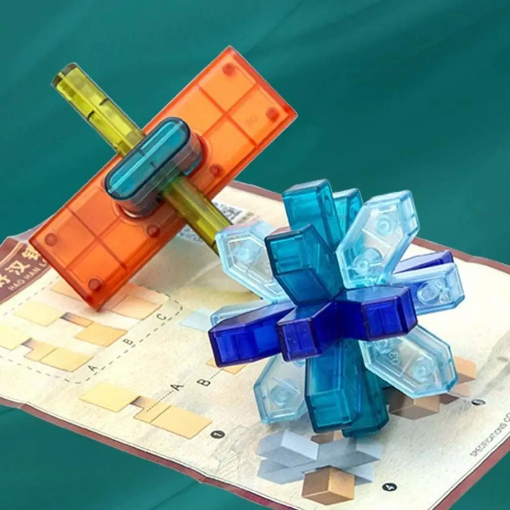 شفاف الذكاء دعابة الدماغ الألغاز فتح لعبة لوبان قفل كونغ مينغ قفل الدماغ دعابة الذكاء لوبان قفل هدايا الاطفال #6