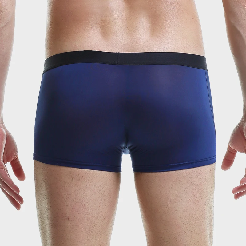 

5PCS silk seamless , men's ched bag, cool and hable, flat pants, summer comable flat und