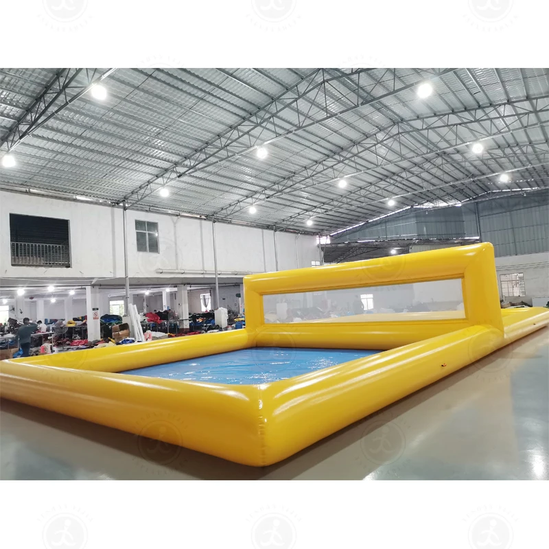 Water Play Equipment Water Game Giant Swimming Pool Volleyball Court Inflatable Volleyball Pool With Net