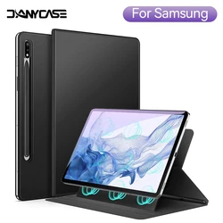 Manyetik Kılıf Samsung Galaxy Tab S7 Artı S7 FE S7 S9 S8 Ultra S9 S8 Artı S8 S6 Lite Kapak Standı Ile Kalem Tutucu Funda