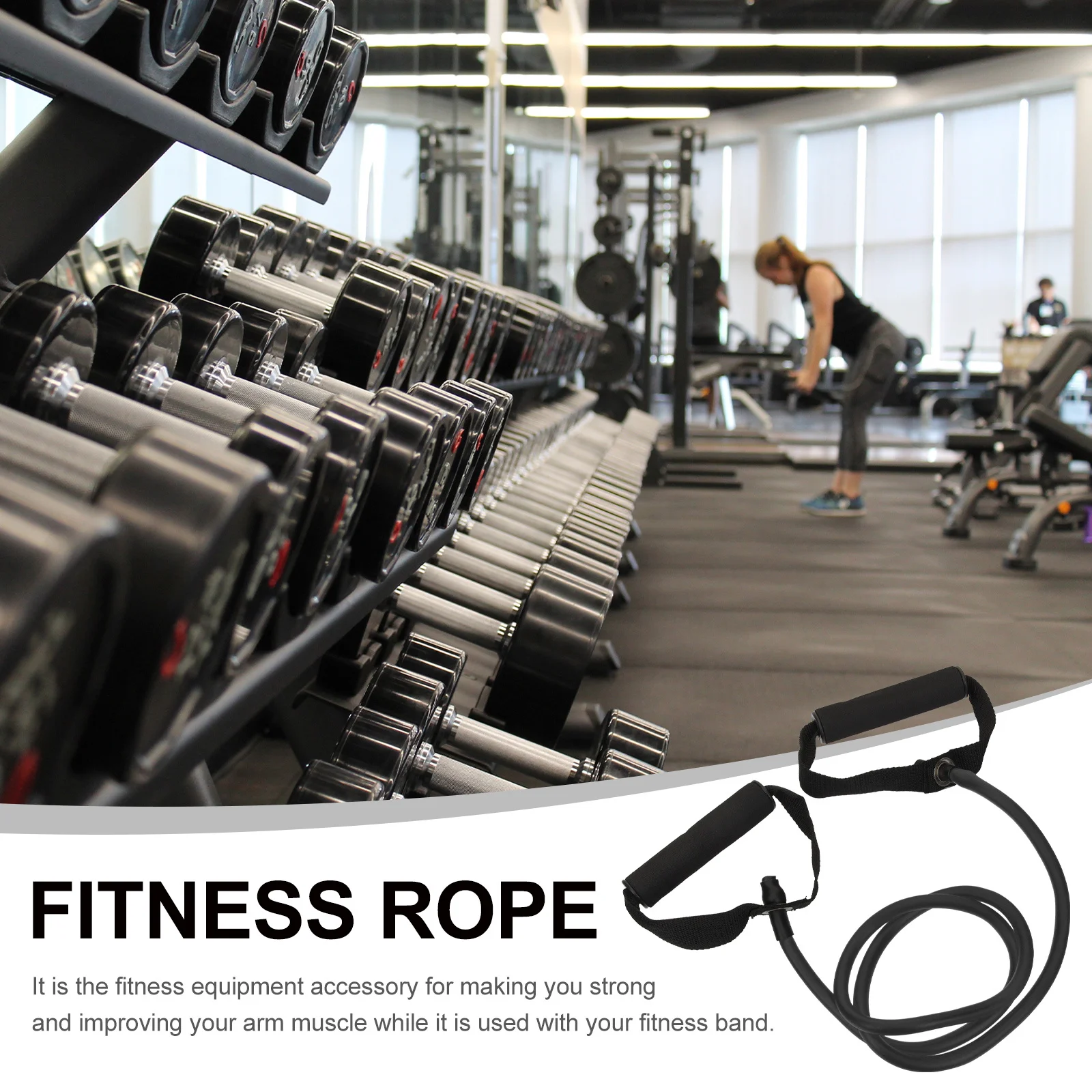 

1 Set Fitness Resistance Bands Pulling Rope Handle Sit-Up Muscle Training Home Gym Heavy Duty Stretch Band Portable Exercise