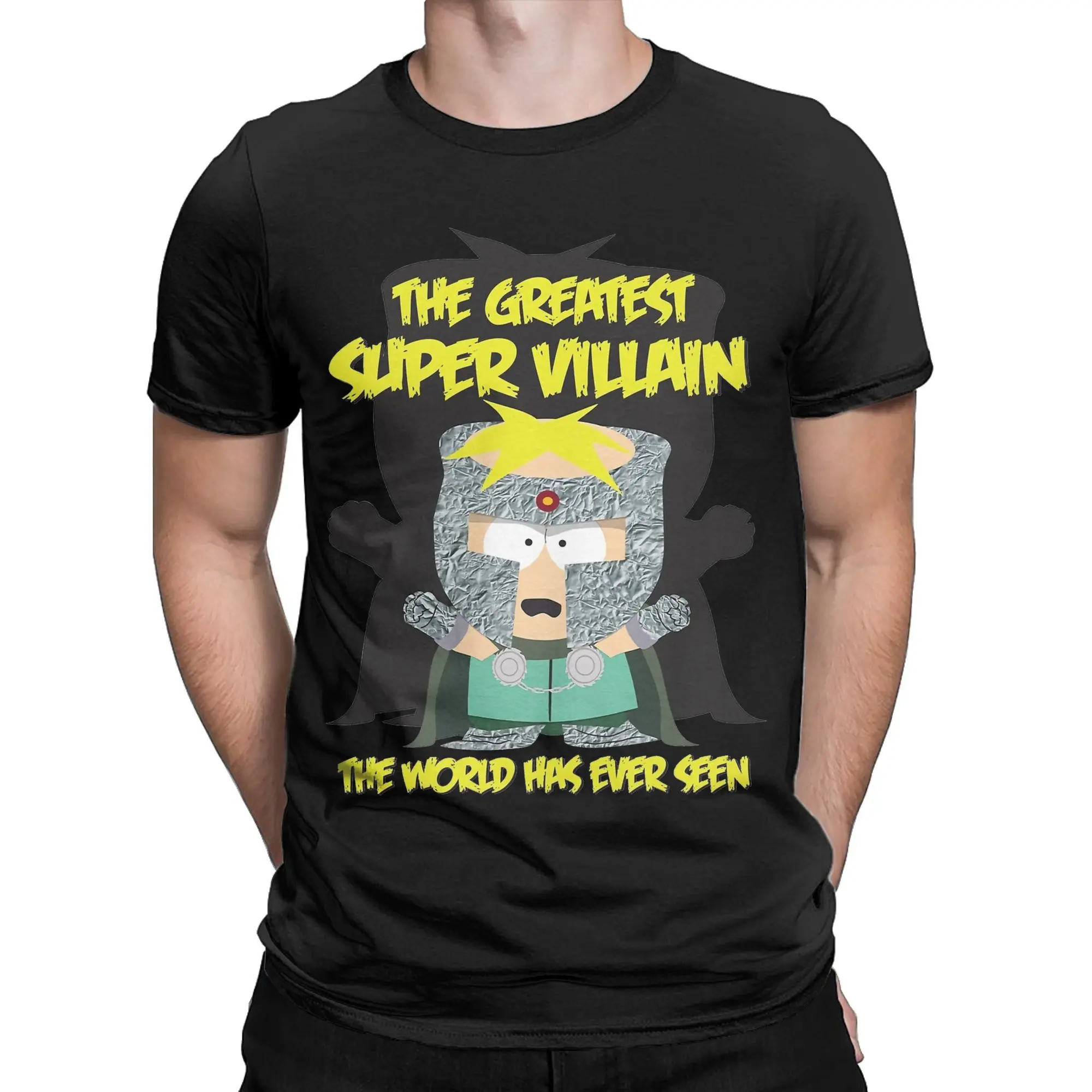 Men Women Southparks Professor Chaos Super Villain T Shirt  100% Cotton Clothes Casual Short Sleeve Crew Neck Plus Size T-Shirts