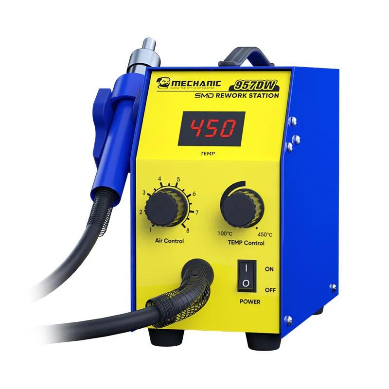 Soldering Stations MECHANIC 957DW  Desoldering Station With Two-scroll Hot Air Rework Station For Heating Main Board Tin Solder