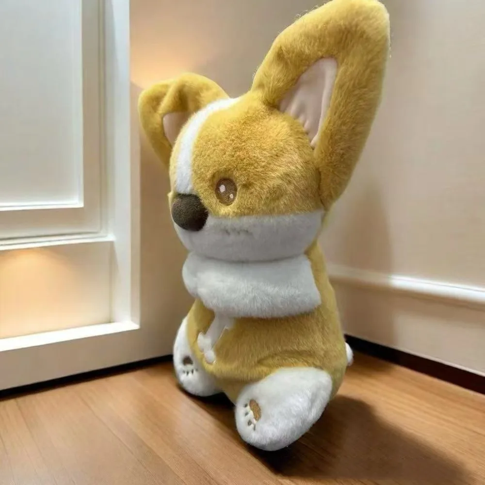 

Новая игрушка корги, спящий акт, успокаивающий сон, компаньон для сна, музыкальная шкатулка, плюшевое дыхание щенка