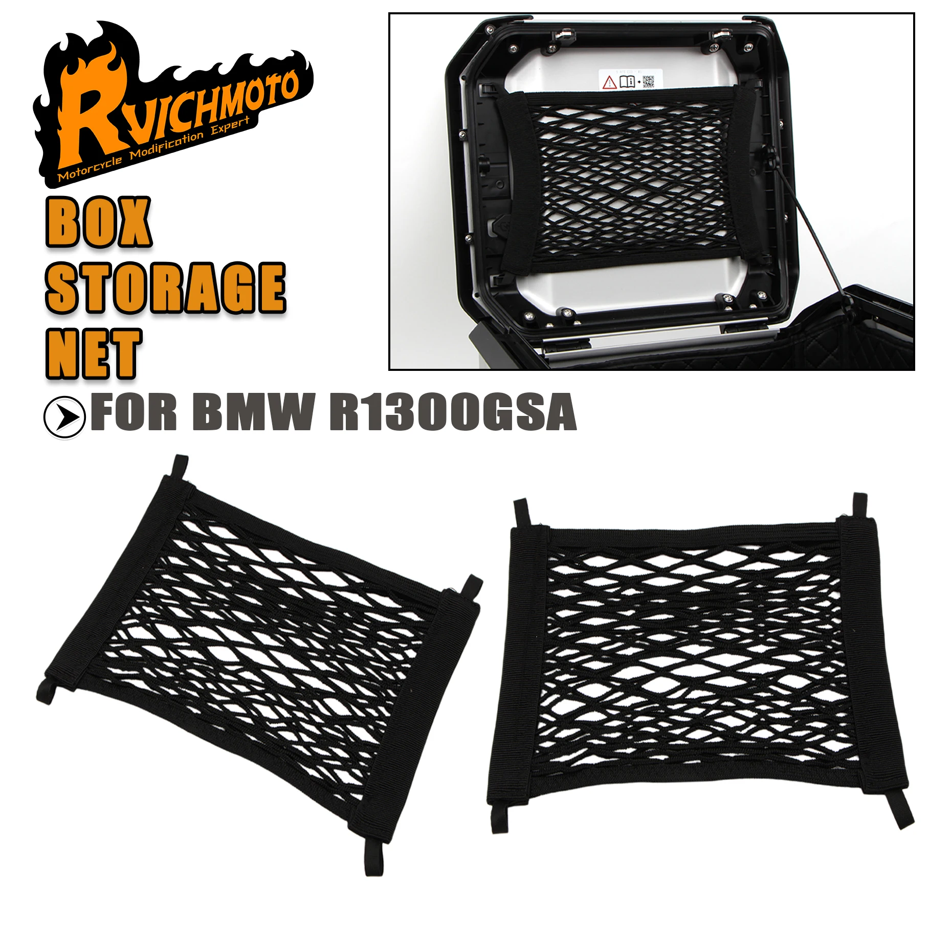 R1300 Motorcycle Top Side Luggage Box High Strength Storage Net Network R1300GSA For BMW R1300GS ADV 1300 GSA 1300GS Adventure