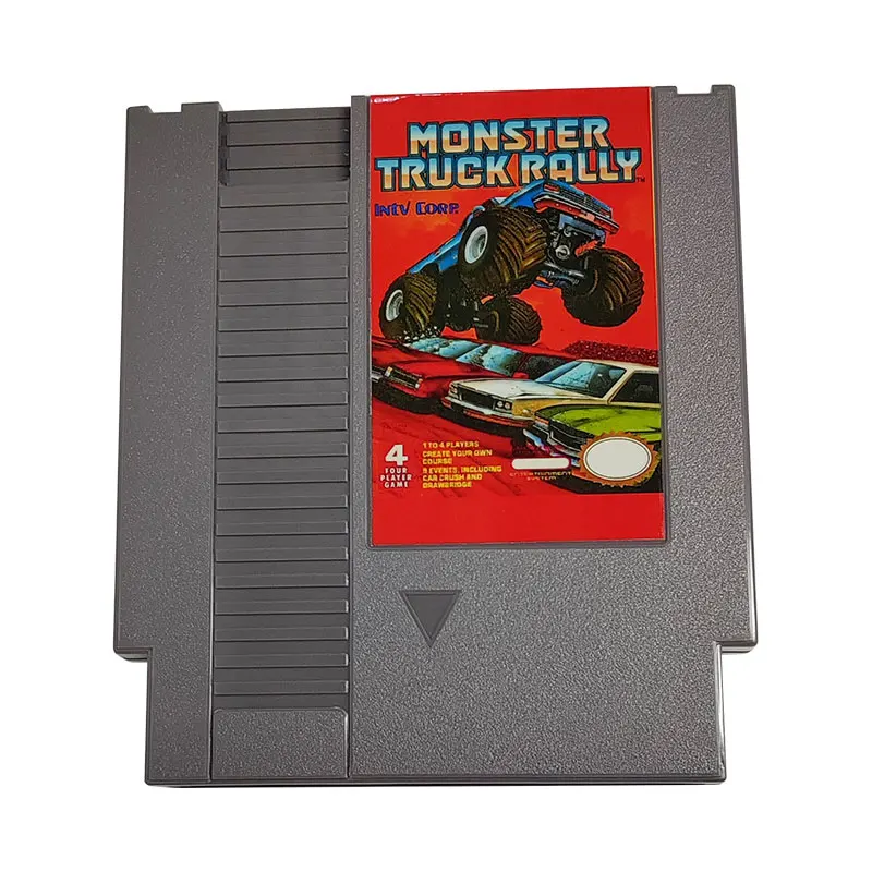 MONSTER TRUCK RALLY INTV CORP 72 pins Game Cartridge For 8 Bit NES NTSC and PAl Video Game Console