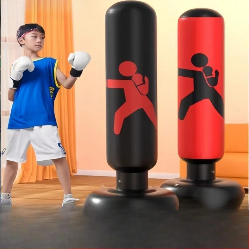 

Vertical boxing column Cross-border boxing tumbler Inflatable sandbag Anger