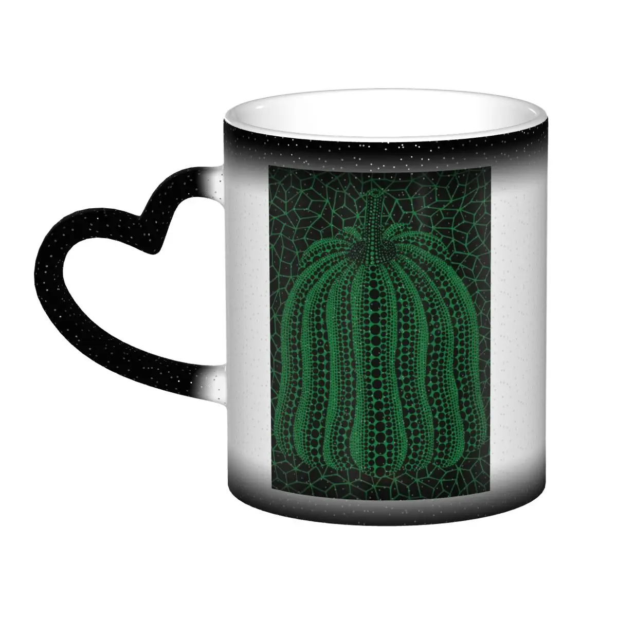 Yayoi Kusama Pumpkin Abstract Art Mug Funny Ceramic Coffee Cups Tea Mugs Milk Cup Drinkware Gifts for Woman Man
