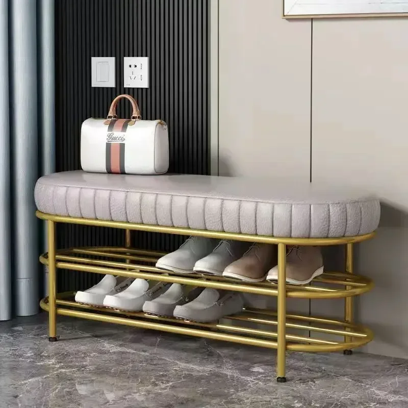 Shoes Stool At The Door of The House Entrance Stool Sofa Stool Against The Wall Long Bench Bed End Designer Cloakroom