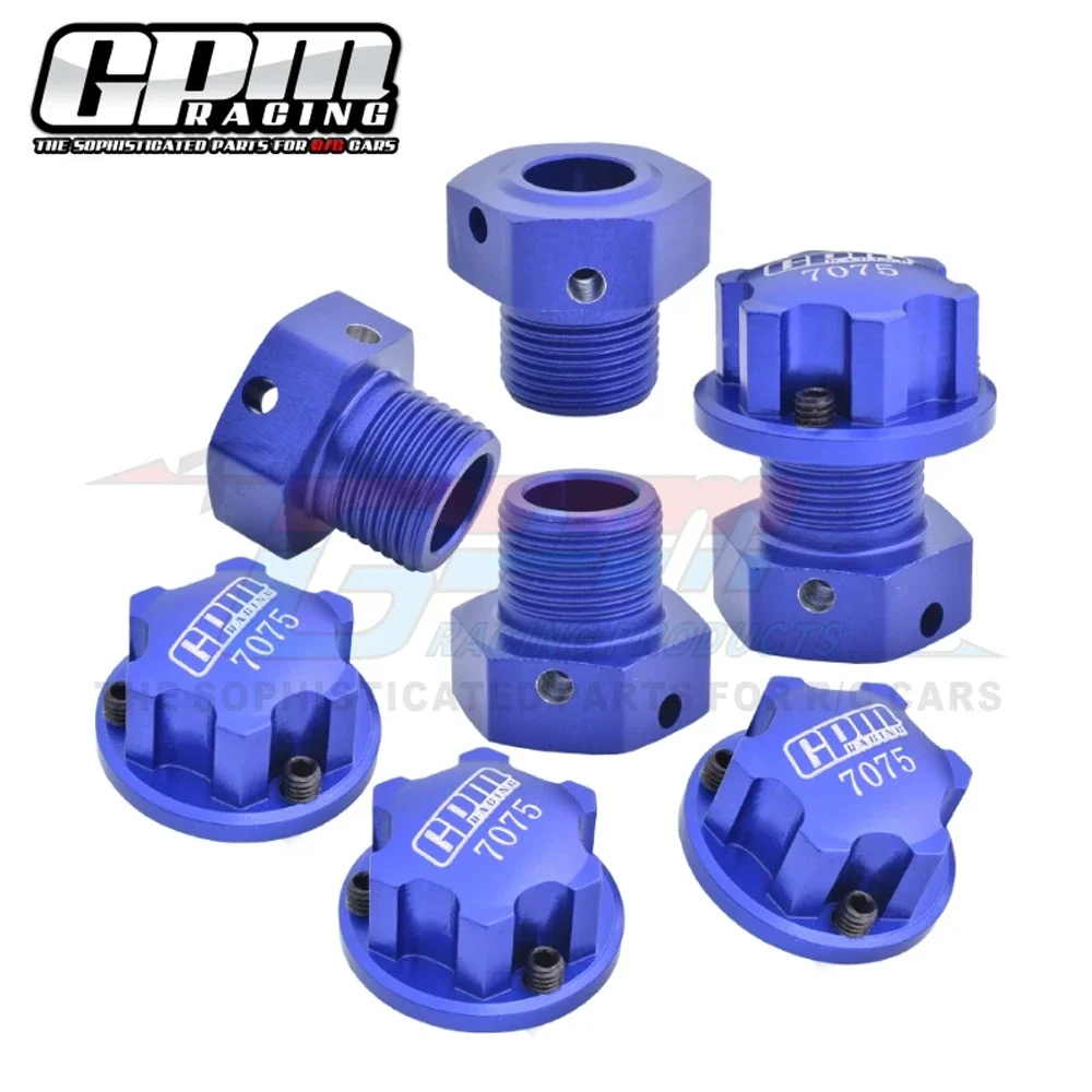 GPM Metal 17mm Wheel Hubs Tire Nuts AR310449 ARA311117 AR310484 for ARRMA 1/7 FIRETEAM BIG ROCK MOJAVE 1/8 KRATON OUTCAS EXB 6S