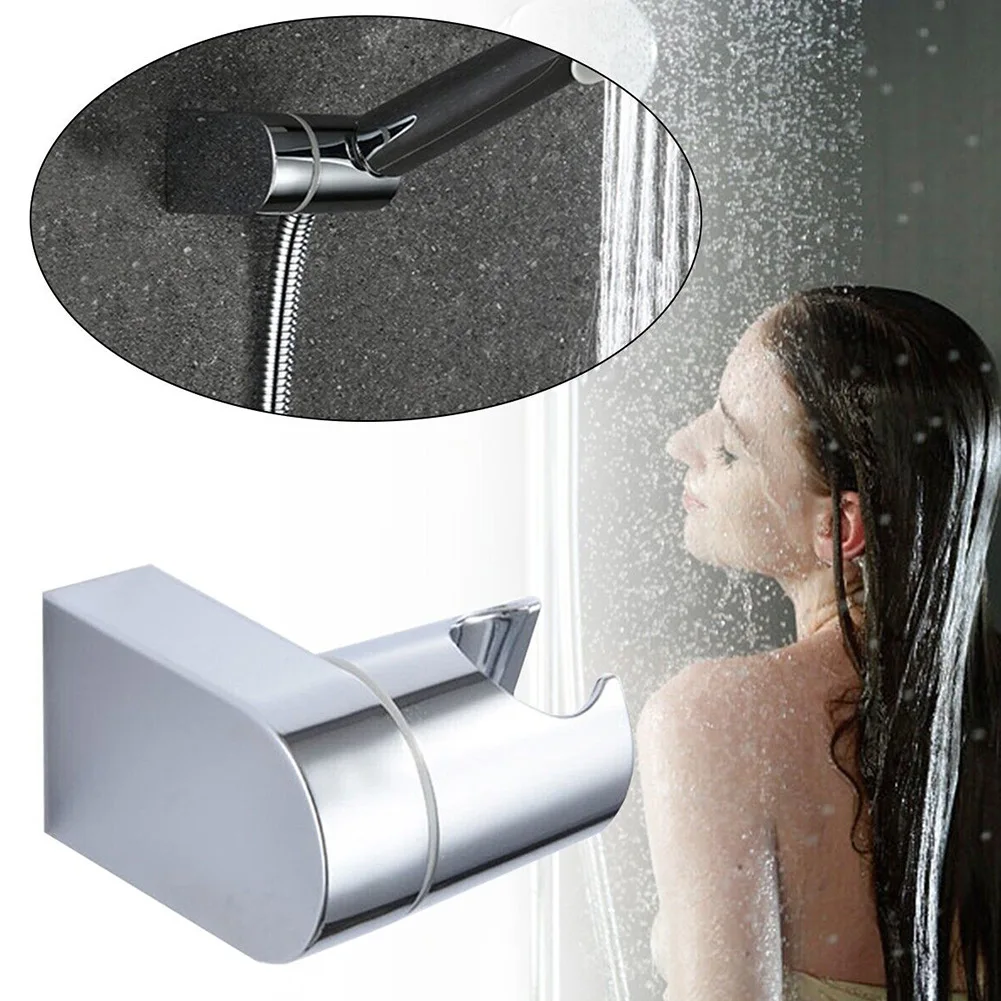 

Fixtures Shower Head Holder Wall Mount ABS Adjustable Chrome Home Improvement Movable Support Shower Head Holder