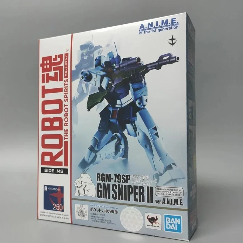 Spot SaleBandai genuino THE ROBOT SPIRITS RGM-79SP GM SNIPER II Ver.ANIME Gundam, figura  acción  Anime, molo coleccionable, jug