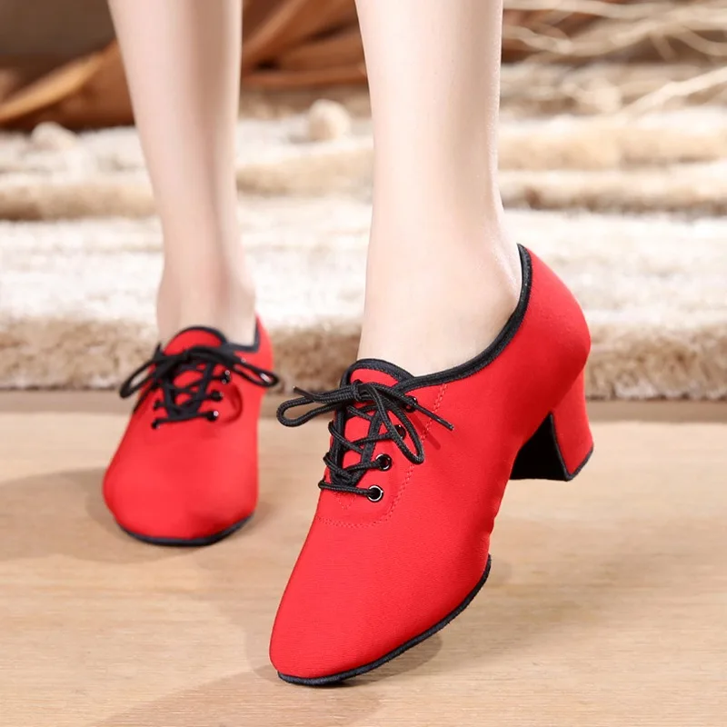 女性のラテンダンスシューズ子供のためのレディース社交ラテンタンゴモダンダンスシューズ男性サルサトレーニングシューズ 3.5/5 センチメートルヒール