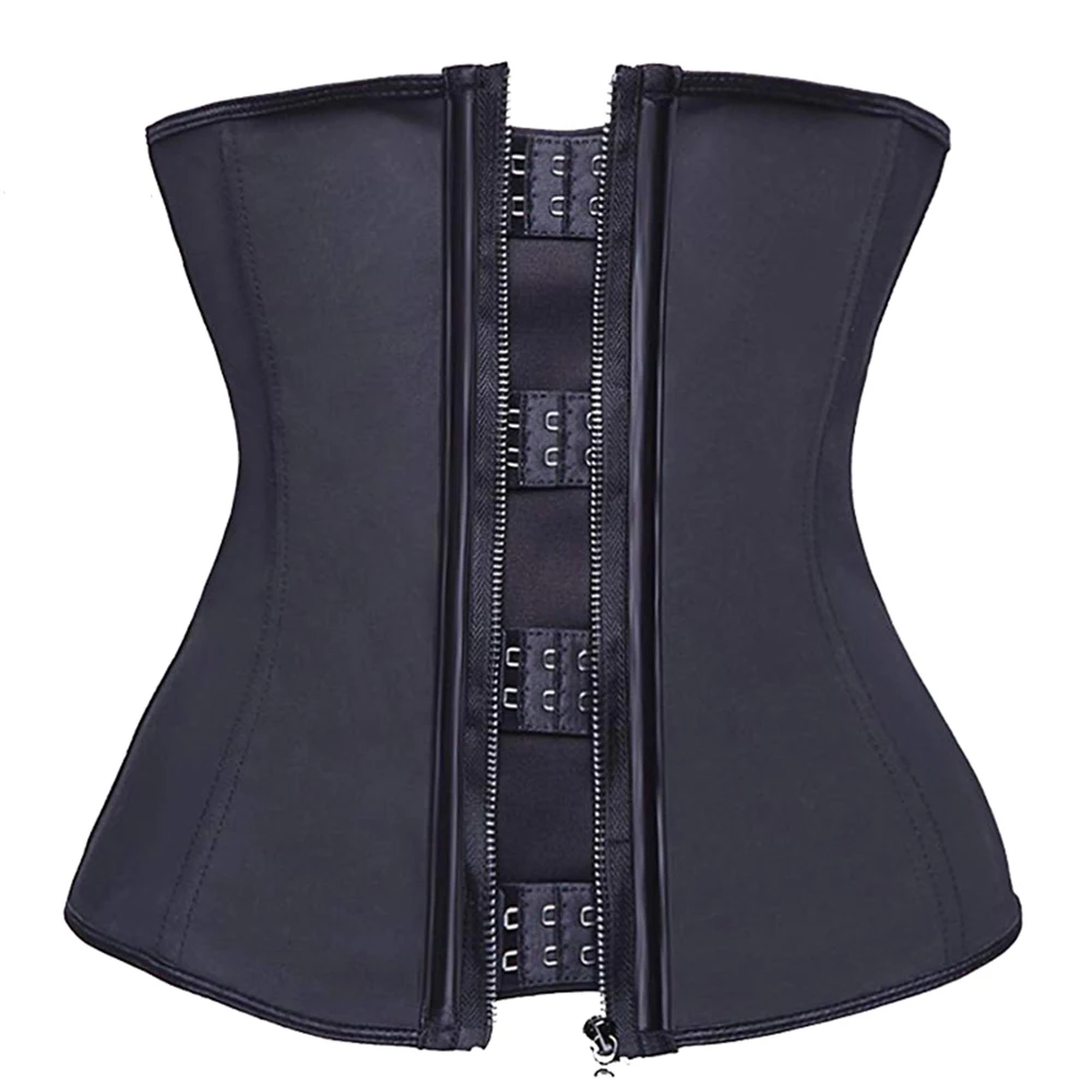 Latex Waist Trainer 25 Steel Bones Plus Size Corset Belt Modeling Strap Body Shaper Colombian Girdles Waste Trainers