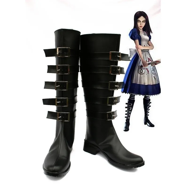 Alice Madness Returns Game Cosplay Costume Princess Dress Maid Dress Made Halloween Party Maid Dress Fartuch Peruka Buty Dla Kobiet J