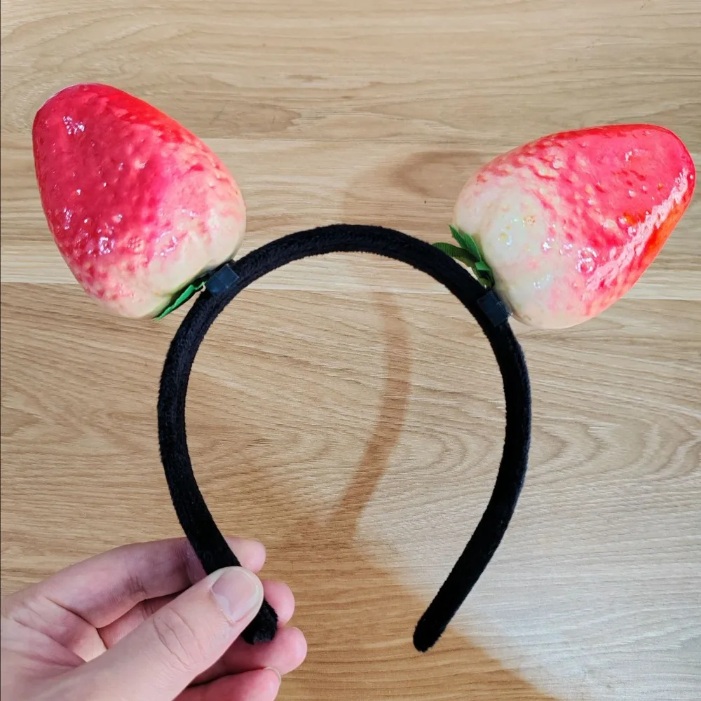 

Funny Kawaii Simulated Food Hair Hoop Headwear Tomato Fruits Headband Korean Style Potato Vegetable Hair Bands Children
