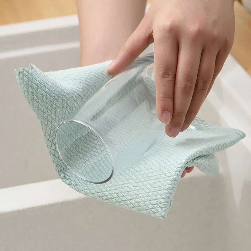 5 قطعة منتجات التنظيف المنزلية القماش مقياس السمك خرقة للزجاج تنظيف قريبا كما تمسحها أدوات المطبخ ستوكات للزجاج #5