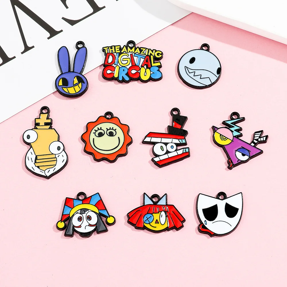 

New Game Peripherals Digital Circus Magical Digital Circus Necklace Cartoon Clown Doll Accessories Y2k Fashion Toy Anime Cartoon