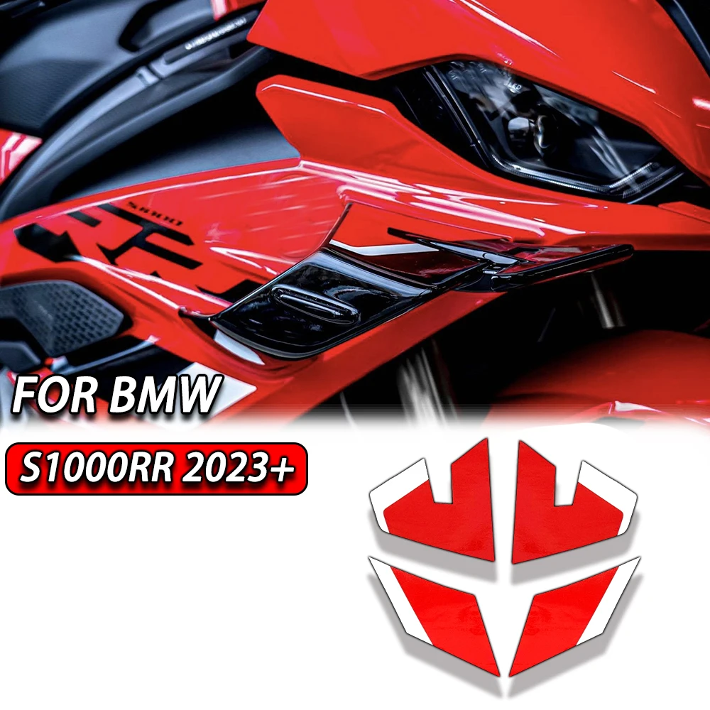 FOR BMW S1000RR Stickers 2023 2024 Motorcycle Fairing Side Stickers S1000 RR Winglet Aerodynamic Wing Deflector Spoiler applique