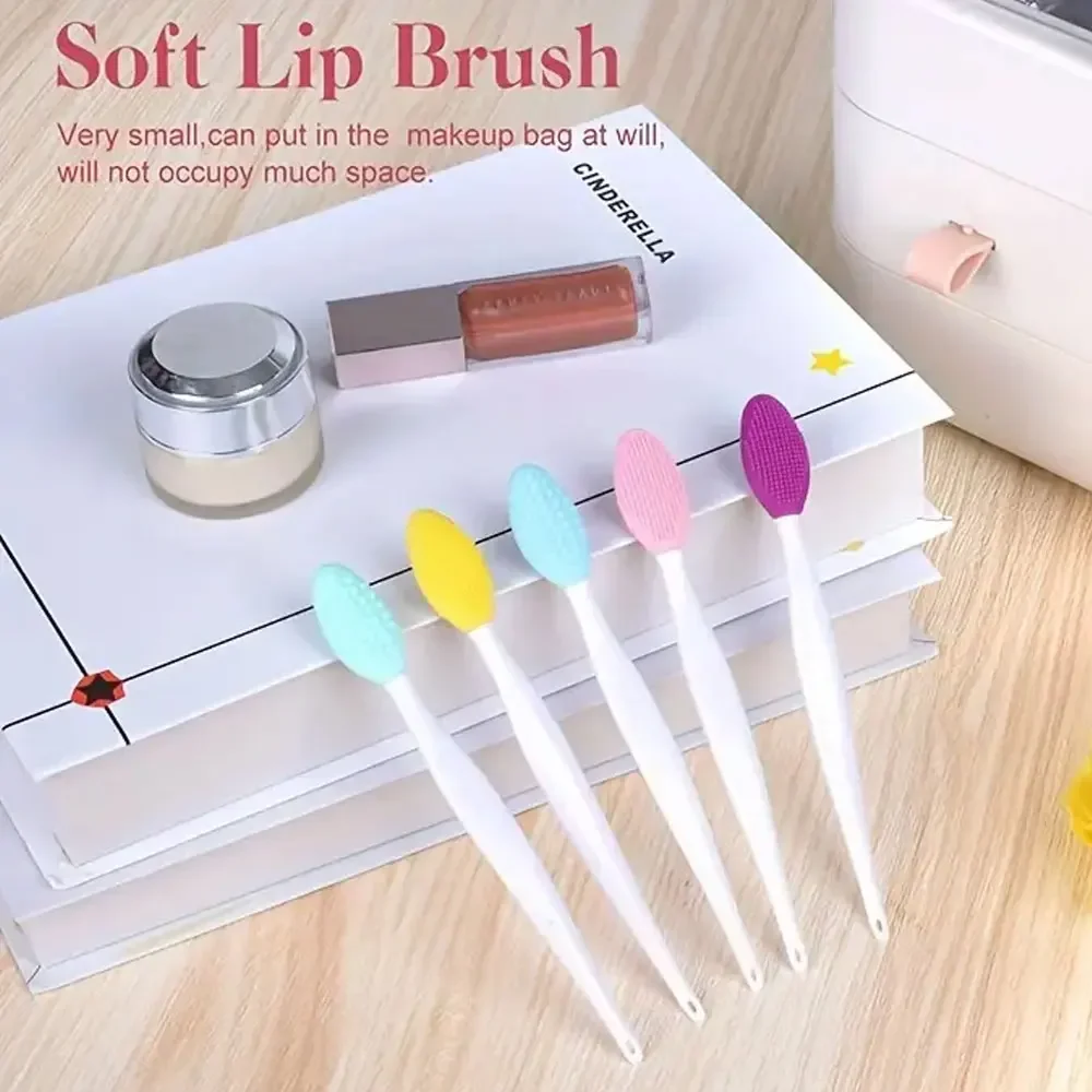 5個のシリコン毛穴ブラシ、このフェイシャルブラシで大きな目立つ毛穴を角質除去、両面黒ずみ除去ツール