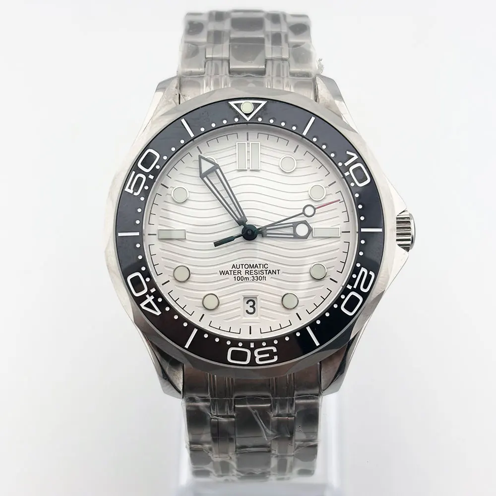 41mm 316L stainless steel sapphire glass high-quality watch c3 lumiouns suitable for NH35 movement 6 O'clock assembly Seamaster