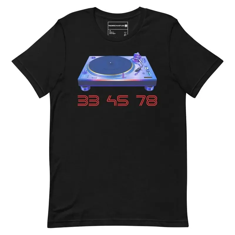 33 45 78 Turntable T Shirt Old School Dj S And Producers