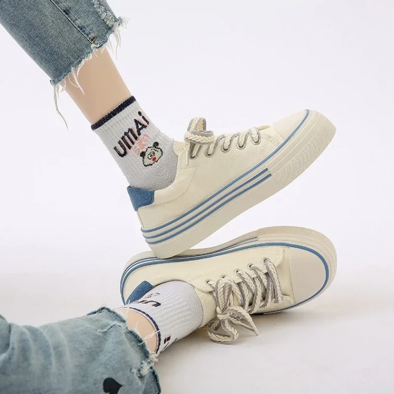 Womens Sneakers Ears of Wheat Platform Shoes Female Vulcanized Shoes Comfortable Women Canvas Shoes Outdoor Zapatos Para Mujeres