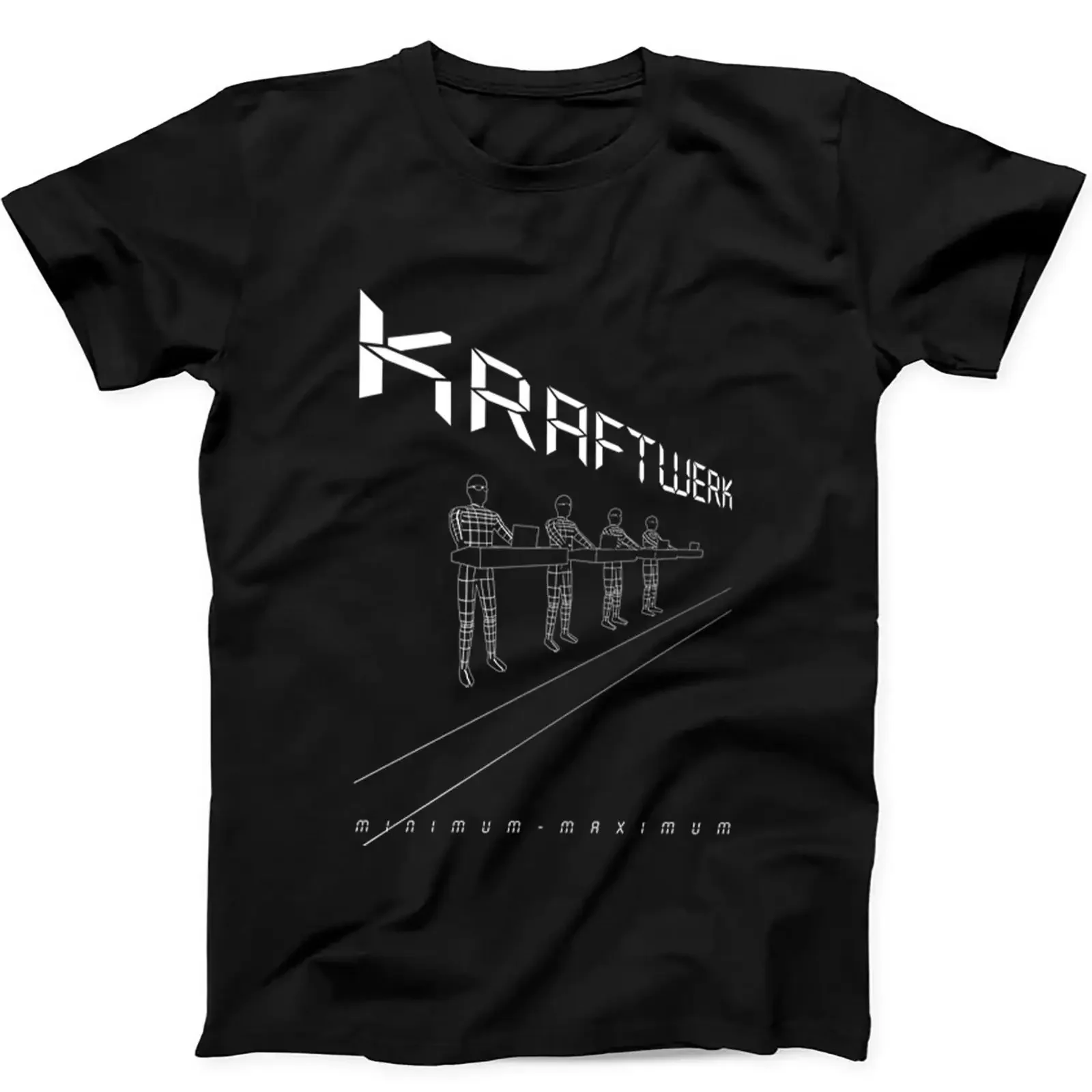 Kraftwerk Minimum Maximum Electronic Krautrock T Shirt SweaT P647 vintage Washed Unisex Casual graphic Soft Comfortable