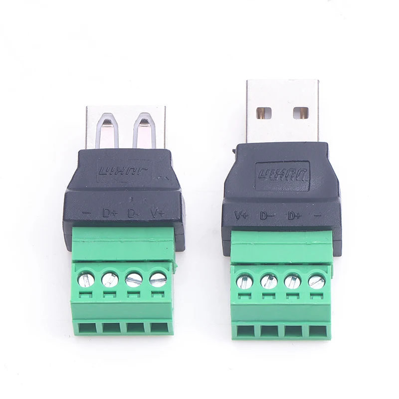 1 Pc USB Solderless Plug USB Male Female Mobile Phone Keyboard Mouse Connector USB Plug