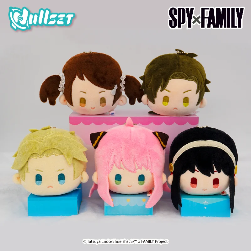 SPY×FAMILY Anya Forger Genuine Kawaii Plush Toy Pendant Q version avatar pendant Peripheral keychain Bag Pendant Toys Kids Gifts