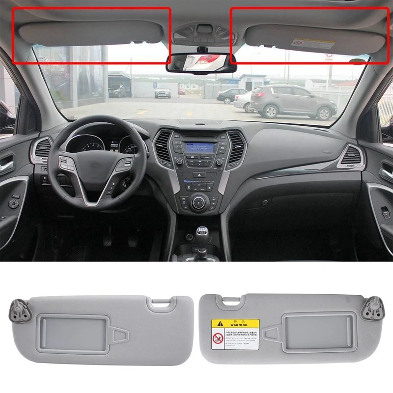 852202W000 85220-2W000 Right Side Car Sun Visor Shade ABS Sun Visor Shade For Hyundai SANTAFE DM 2013