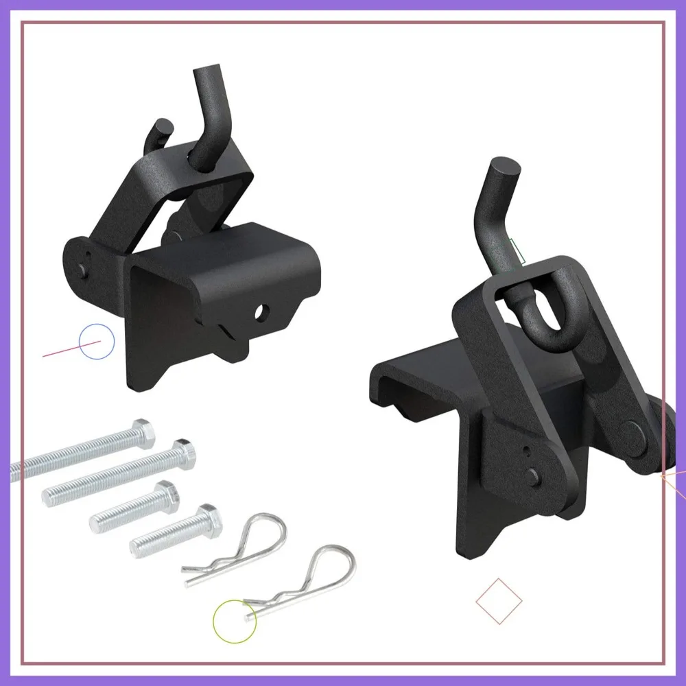 

Replacement Weight Distribution Hitch Hookup Brackets for Easy Trailer Mounting with Durable Finish