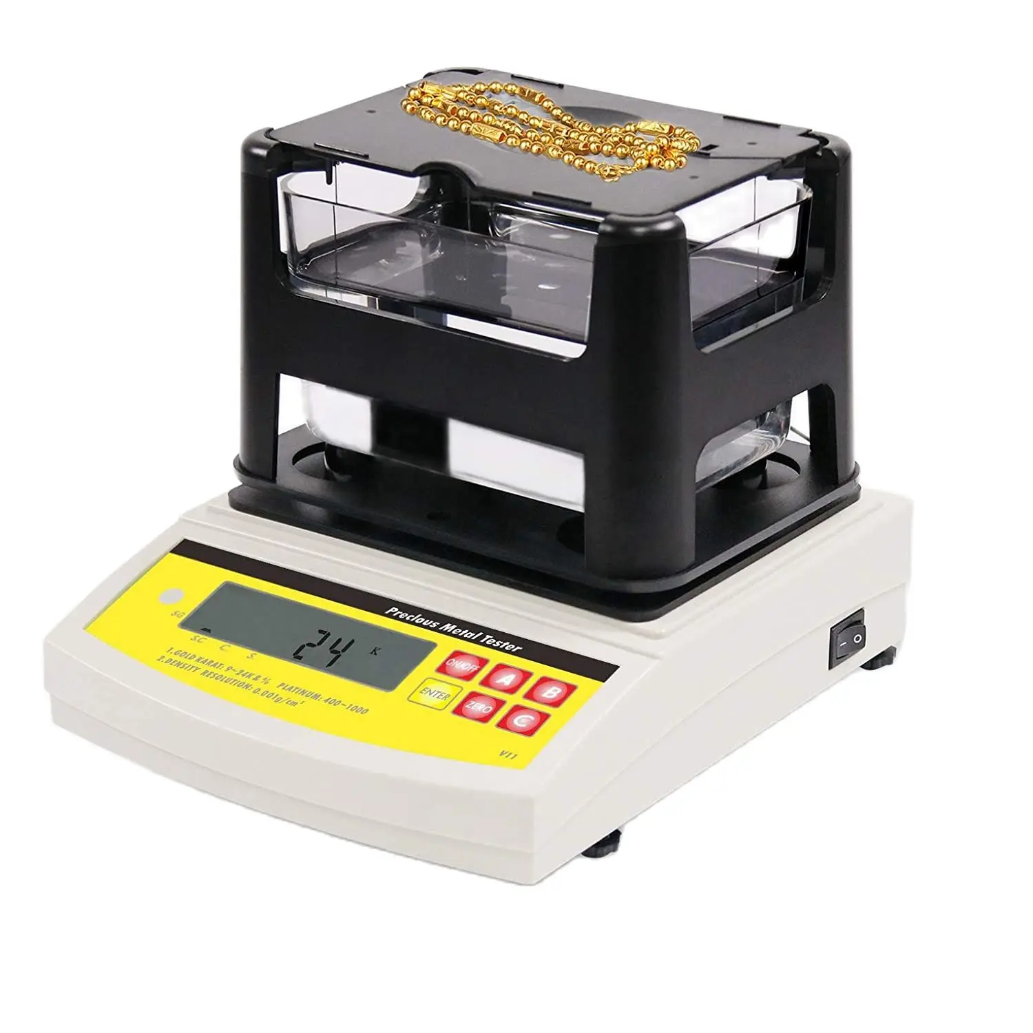 

Original Factory DahoMeter Digital Electronic Gold Density Tester, Precious Metal Specific Gravity Tester DH-600K