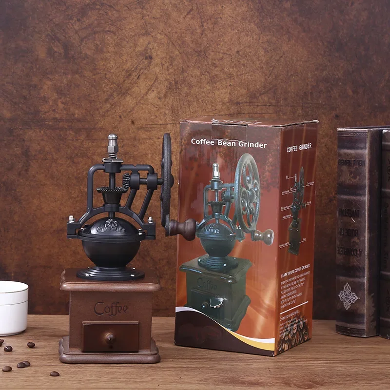 Manual Grinder 1PC Vintage Shaking Wheel Bean Mill Household Ceramic Grinding Core Hand Crank Coffee Bean Mill