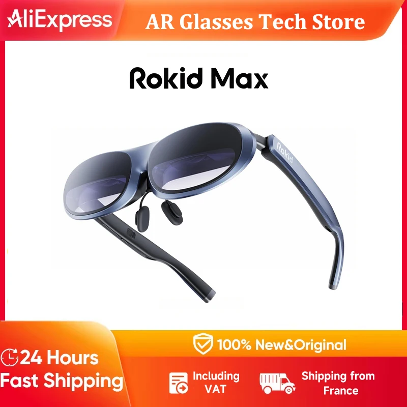 Rokid Max AR 3D Smart Glasses MAX Screen 50° Viewing Device For Phone Projected Screen Switch PS5 XBOX Virtual Reality Glasses