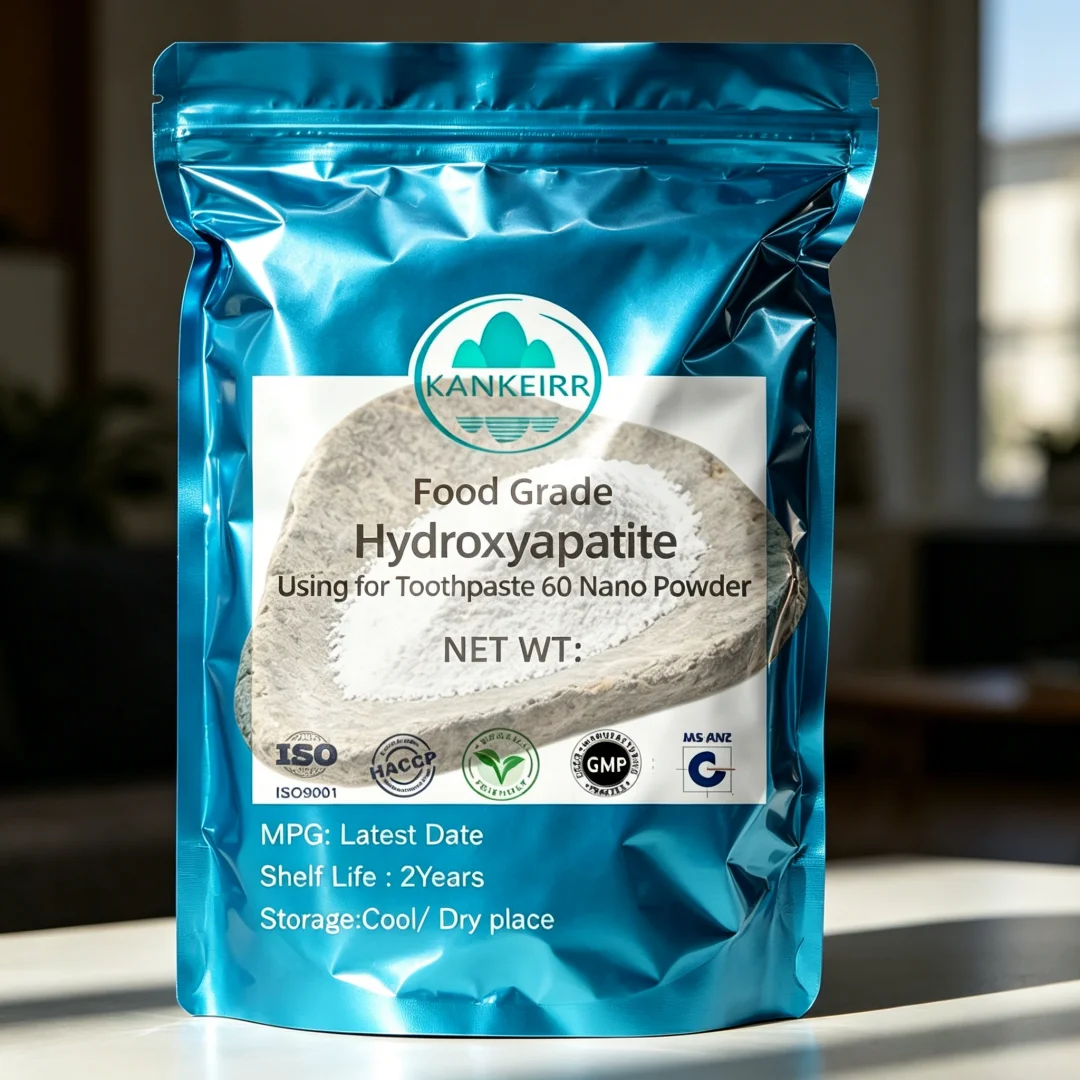 NO.071 100% Hydroxyapatite 60 Nano PowderFood Grade Using for Toothpaste DIY Homemade Base Price Exclusive Supply Fast Delivered