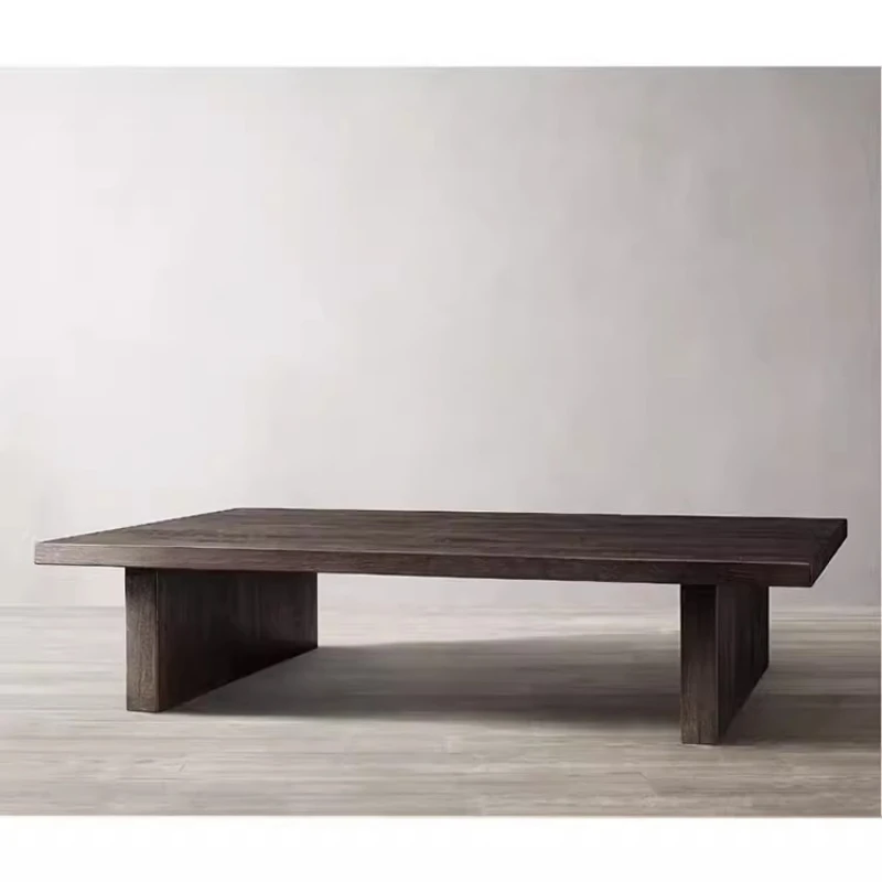Living room long coffee table, round tea table, square sofa table