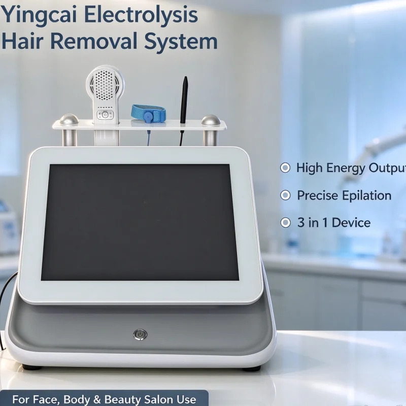 Yingcai 3 in 1 Electrolysis Hair Removal Machine Touch Screen High Energy Safe Painless Permanent Epilator For Salon Home