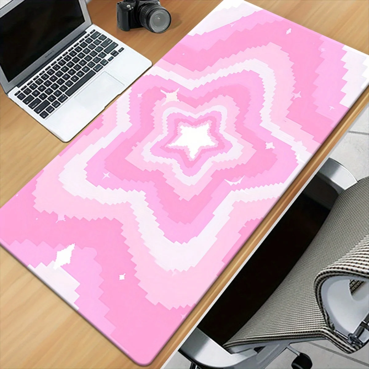Star Pink Pattern HD Printed Pad Iron Art Multi Functional XXL Mousepad Keyboard Gaming Office Computer PC Gamer Desk Mat